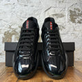 Prada Americas Cup Triple Black Patent Sneaker Sz 10