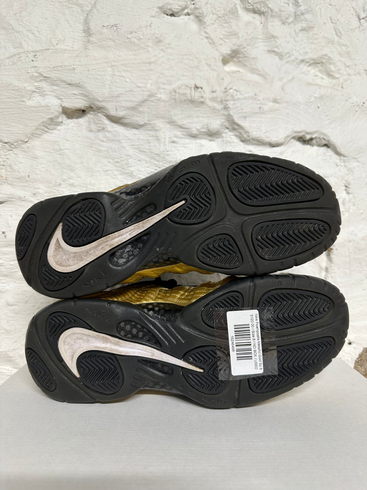 Nike Air Foamposite One Metallic Gold Sz 8