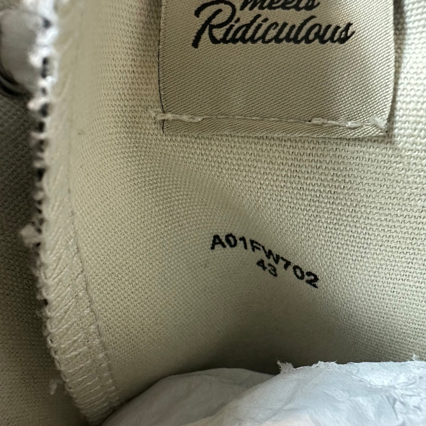 Maison Mihara Black White Peterson Sneaker Sz 10 (43)