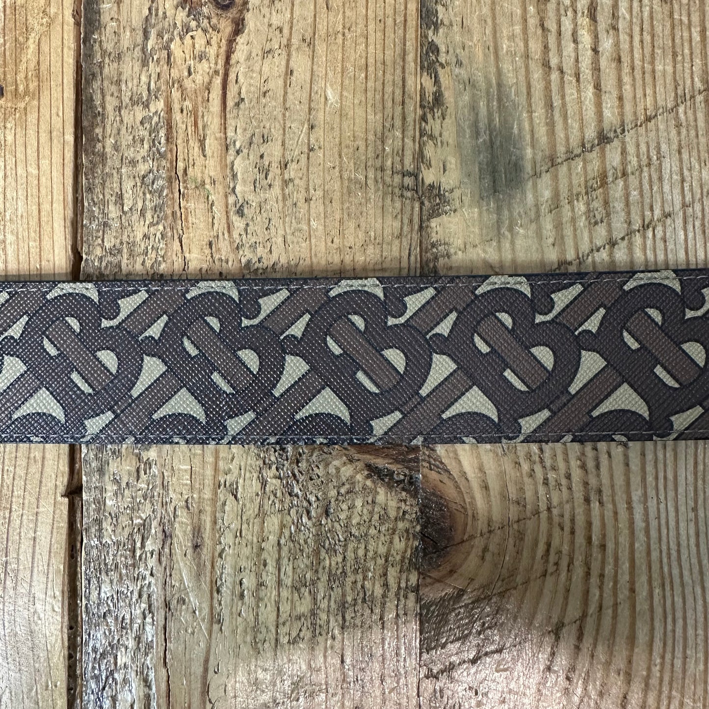 Burberry Brown TB Monogram Belt Sz (90/36)