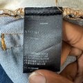 Amiri Distressed Side Spell Blue Denim Jeans Sz 34