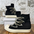 Rick Owens High Hexa Lace Black Milk Sneaker Sz 9 (42)