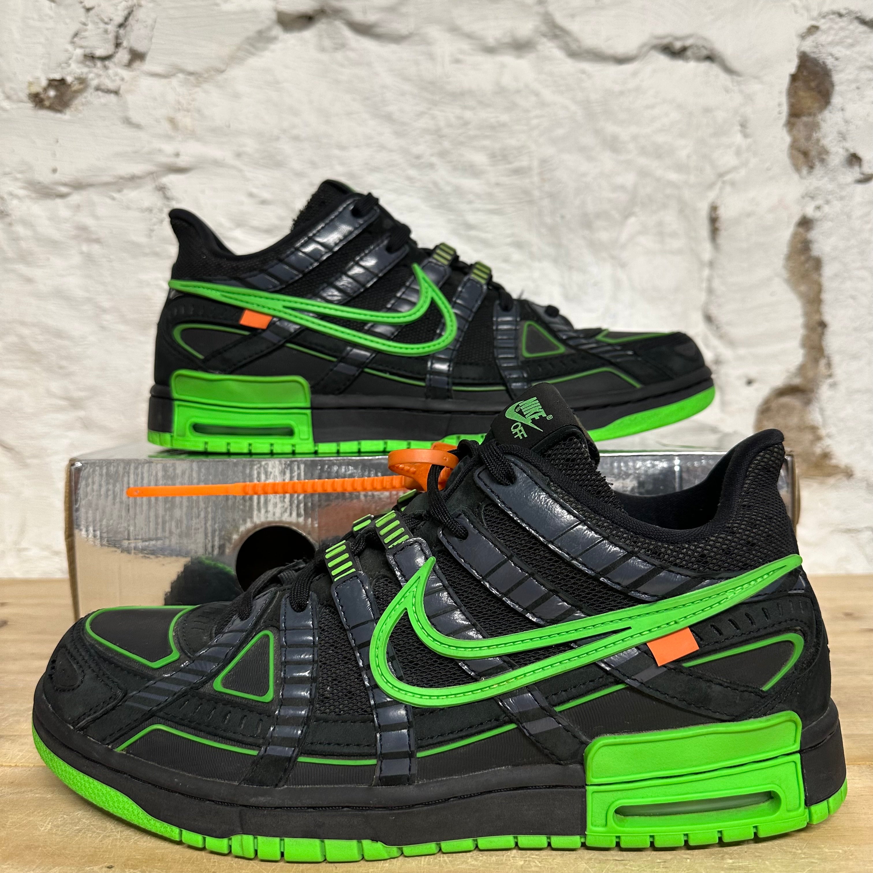 Nike Air Rubber Dunk Off-White Green Strike Sz 11