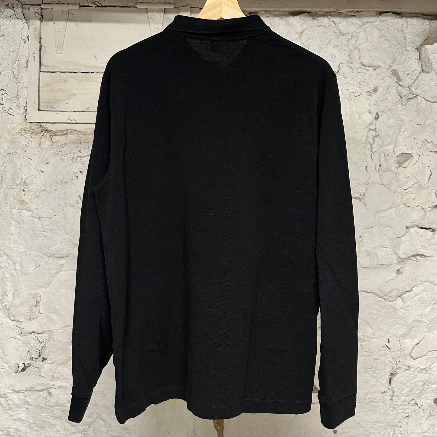 Burberry Black L/S Polo Sz XL