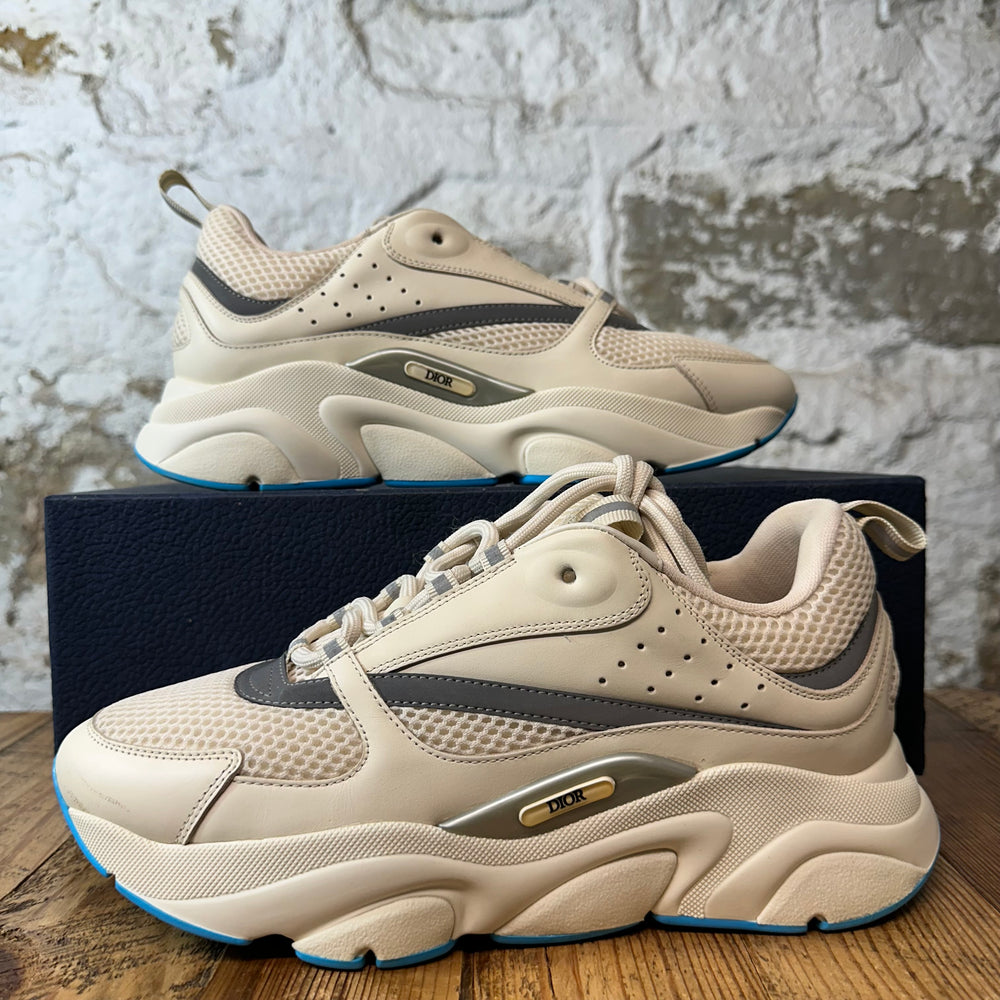 Dior B22 Grey Cream Blue Sneaker Sz 9 (42)