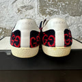 Gucci Red GG Monogram Navy Terry Ace Sneaker Sz 10