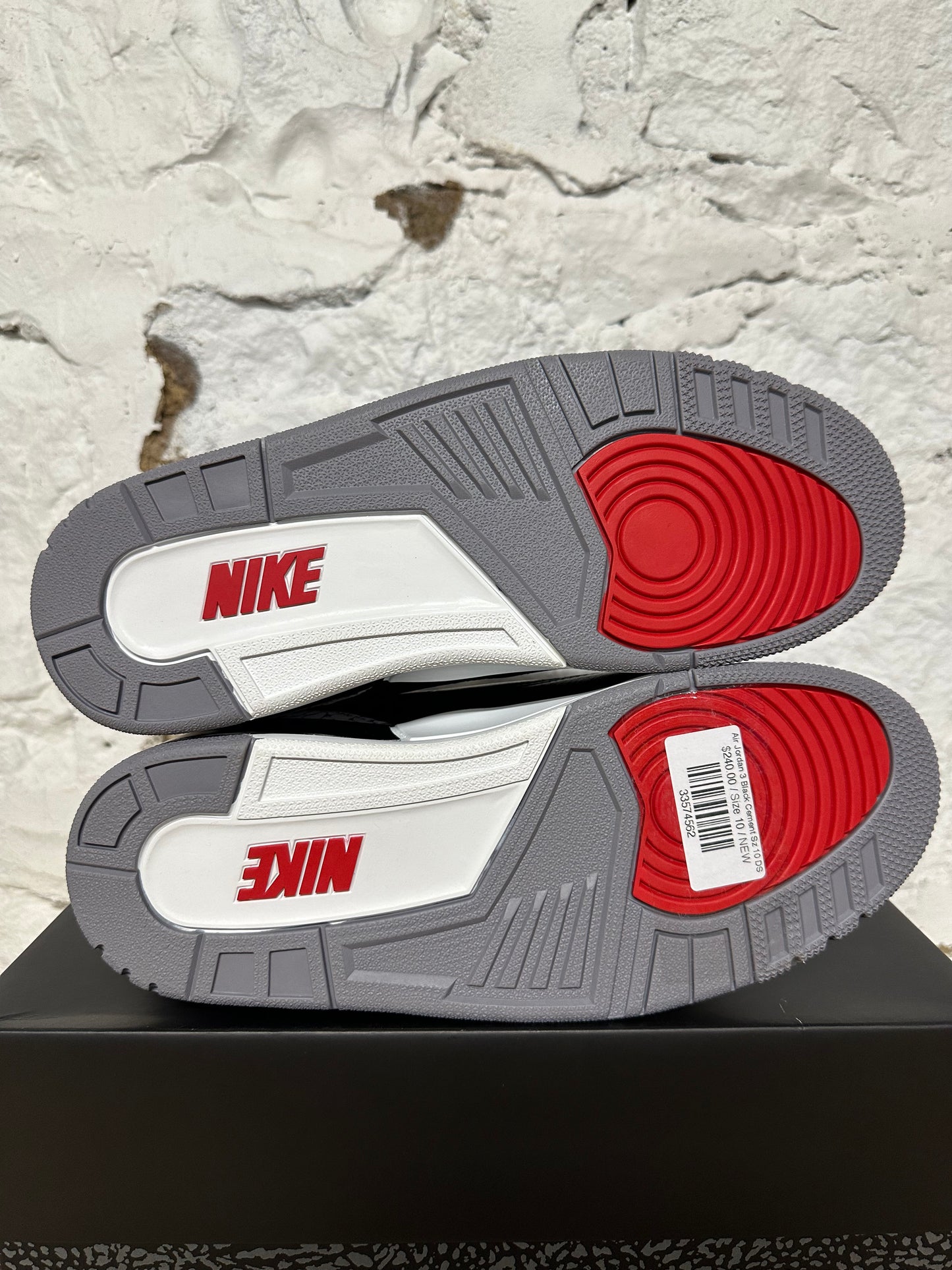 Air Jordan 3 Black Cement Sz 10 DS