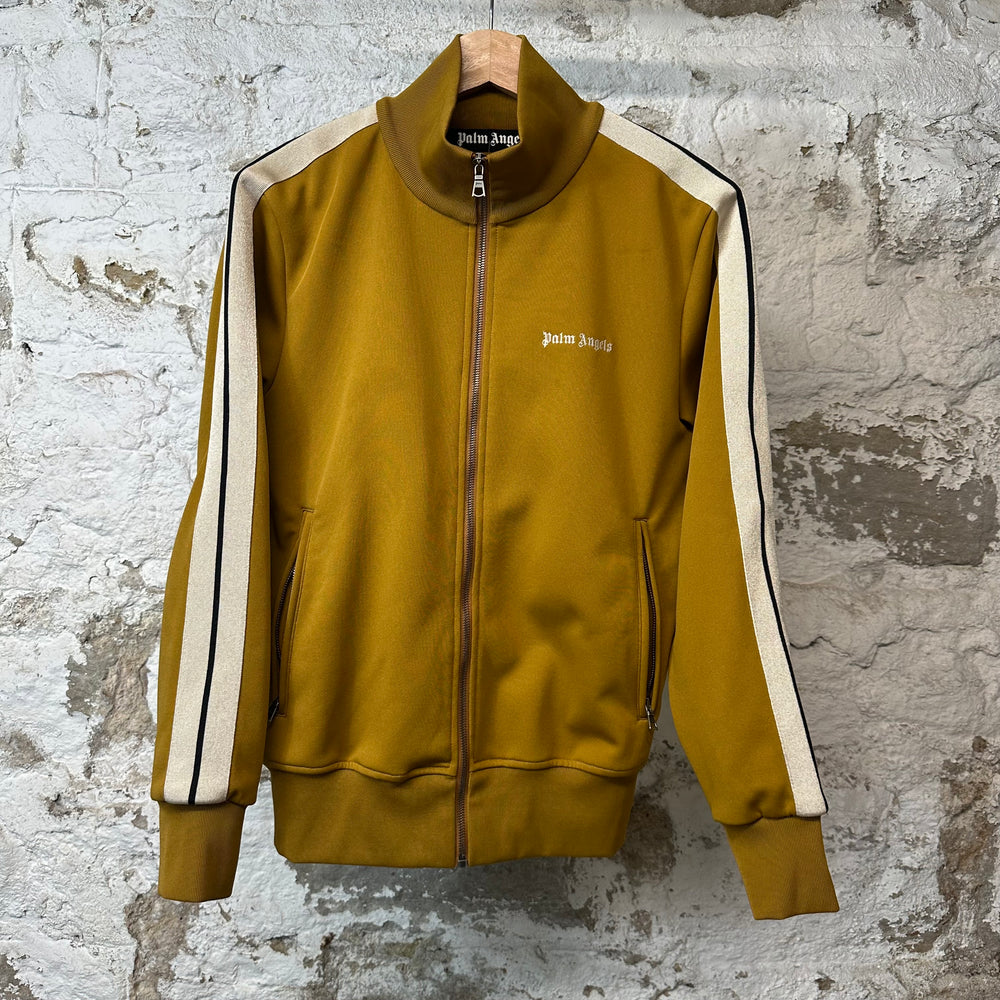 Palm Angels Beige Mustard Track Jacket Sz S