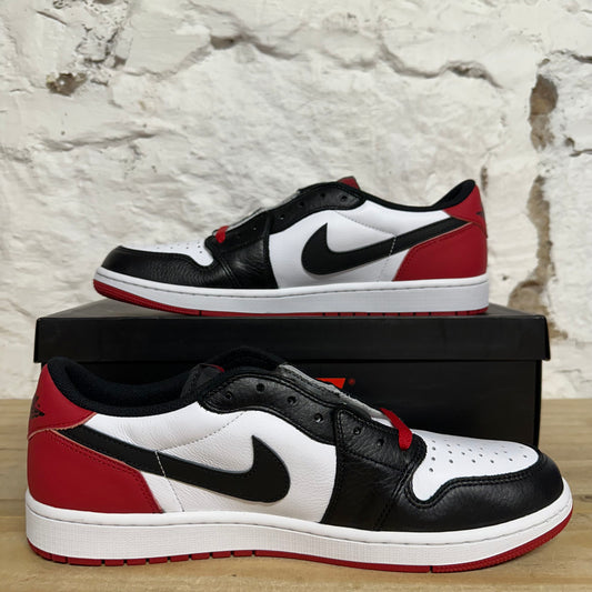 Air Jordan 1 Low Black Toe Sz 13 DS