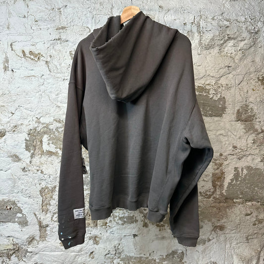 Gallery Dept Paint Splatter Recycle Hoodie Black Sz S