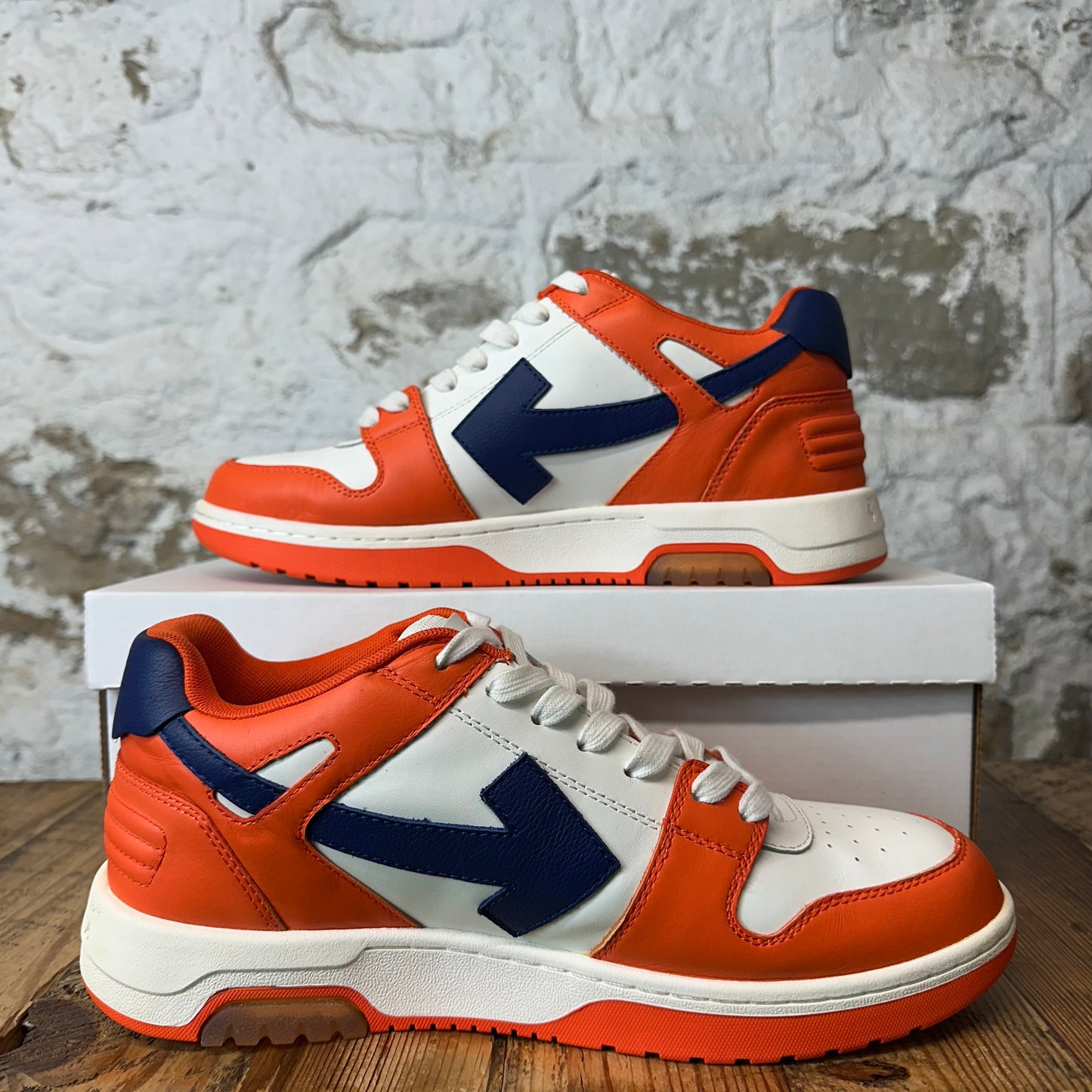Off-White Out Of Office Navy Orange Sneaker Sz 10 (43)