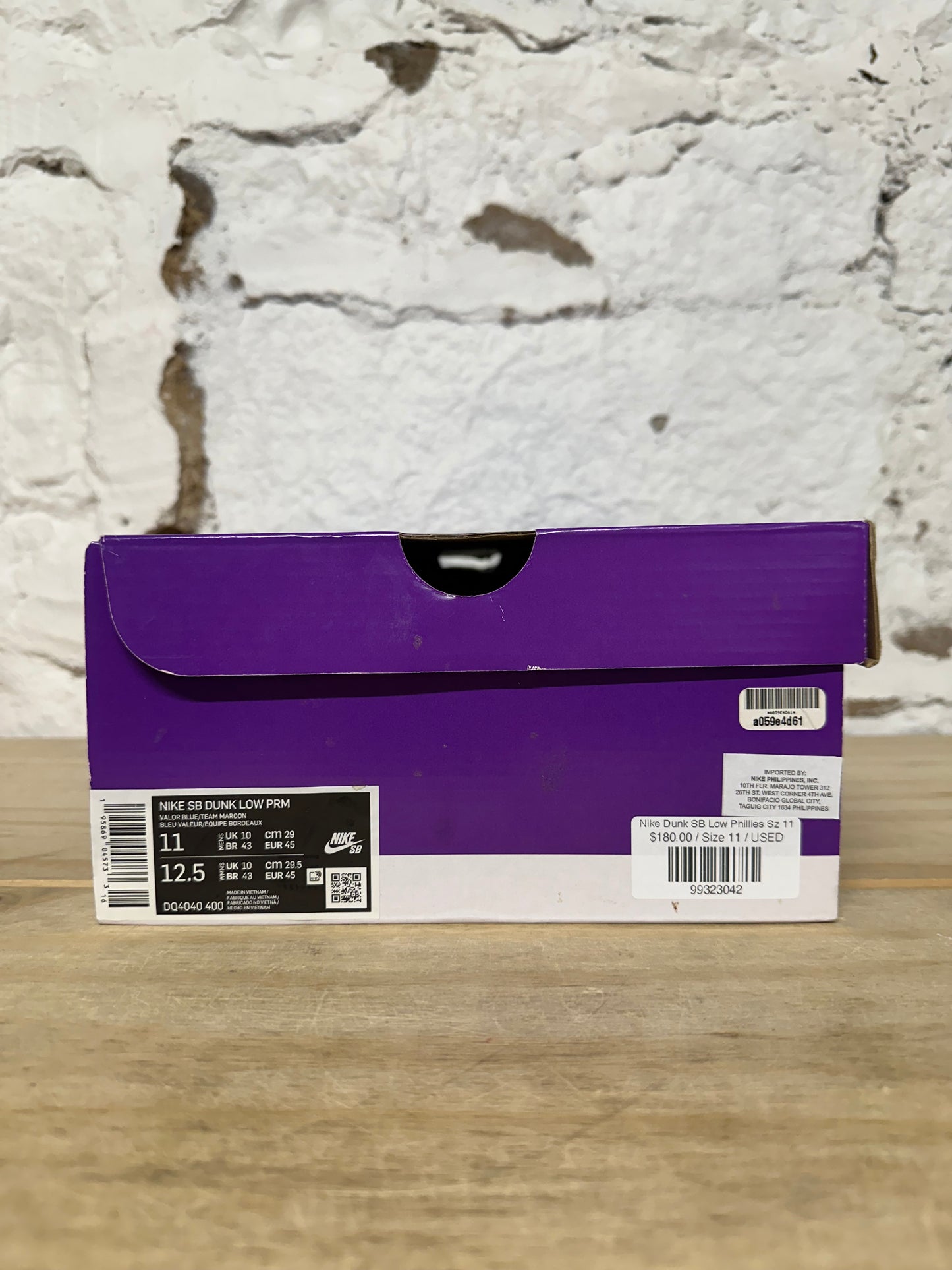 Nike Dunk SB Low Phillies Sz 11