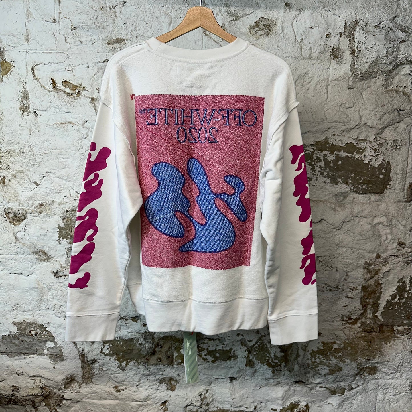 Off White Shape Of Imcompuito Crewneck White Sz M