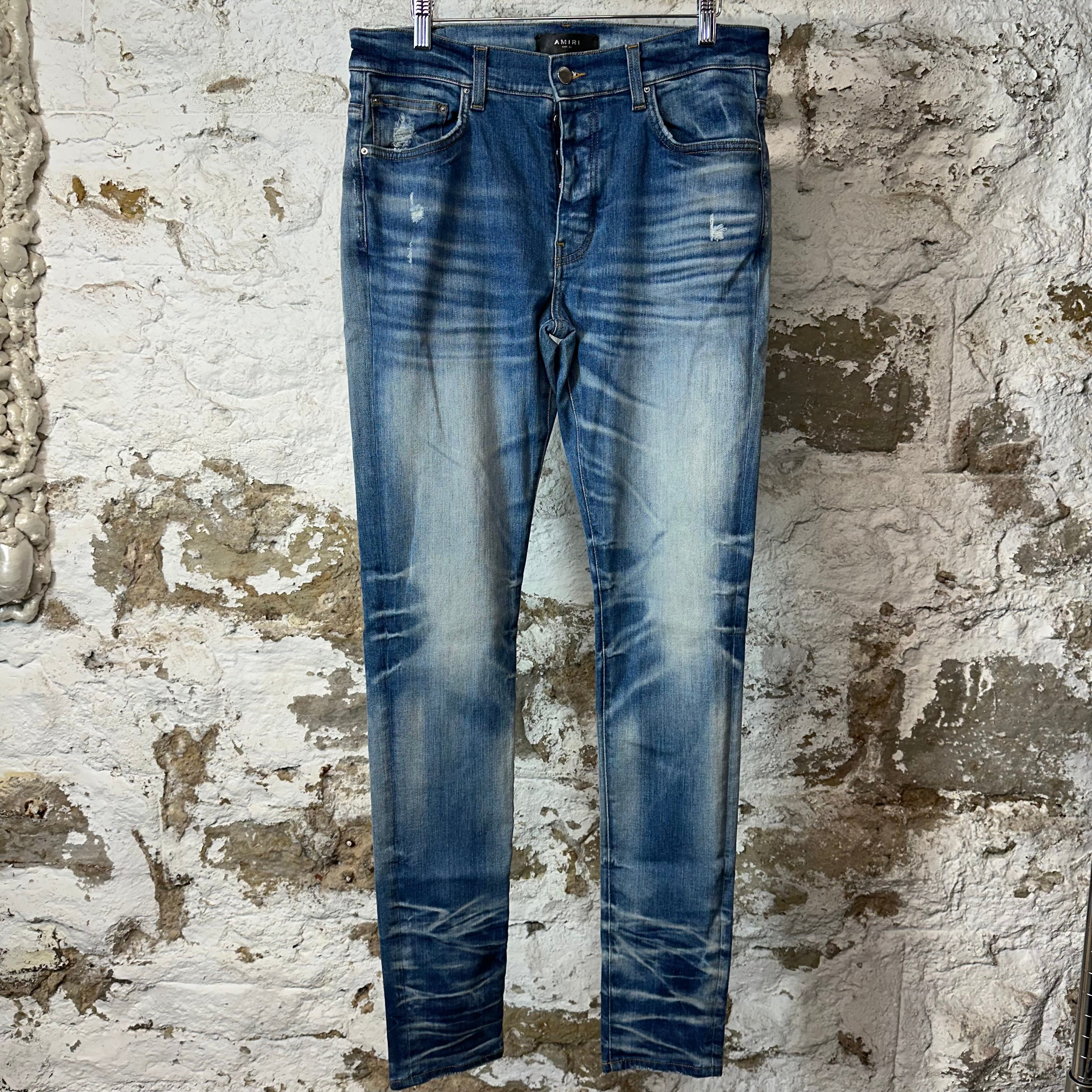Amiri Plain Honeycomb Denim Jeans Sz 33