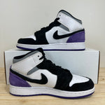 Air Jordan 1 Mid Purple Suede Sz 7Y