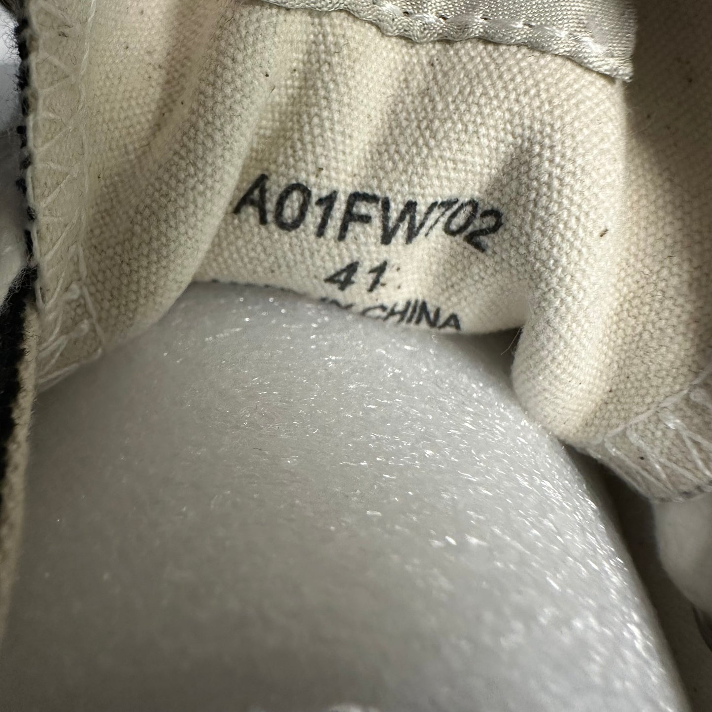 Maison Mihara Black White Sneaker Sz 8 (41) (Mismatched)