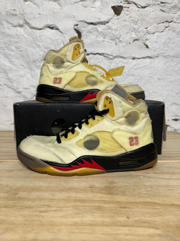 Air Jordan 5 Off White Sail Sz 9.5