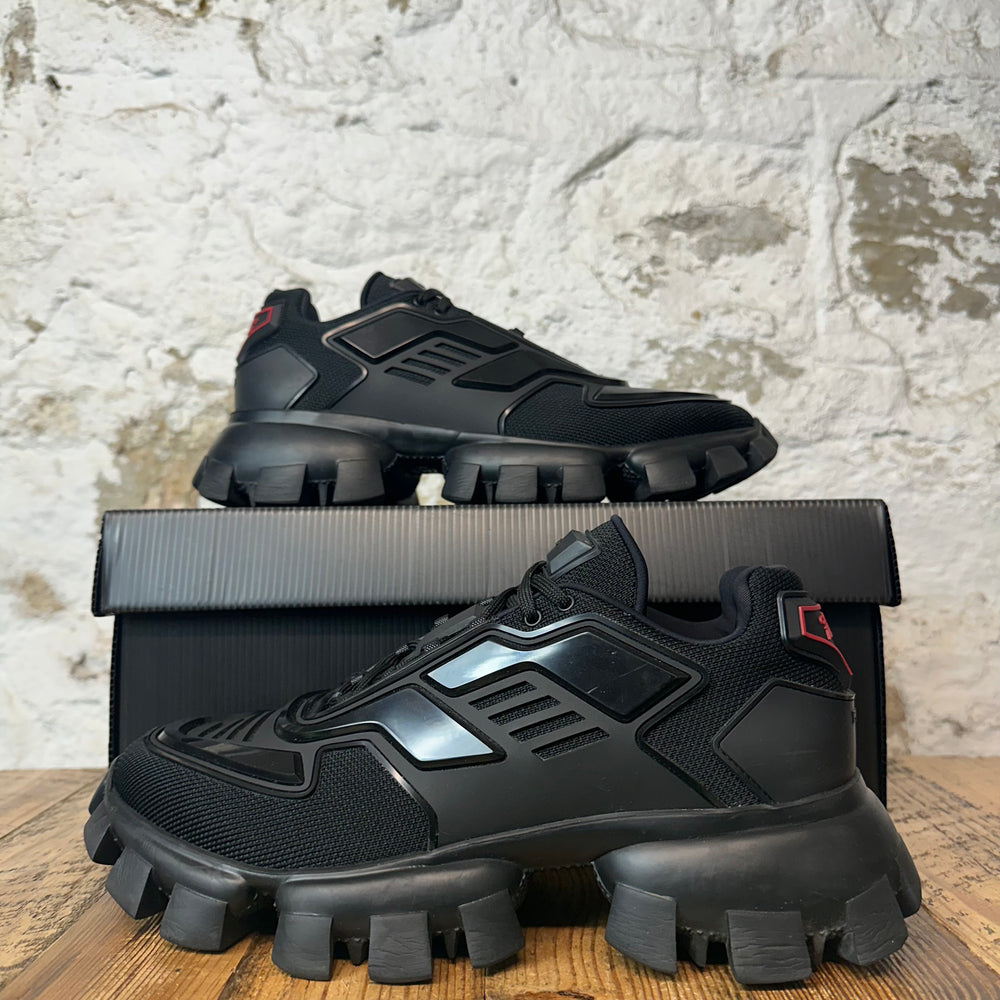 Prada Cloudbust Thunder Triple Black Sneaker Sz 9