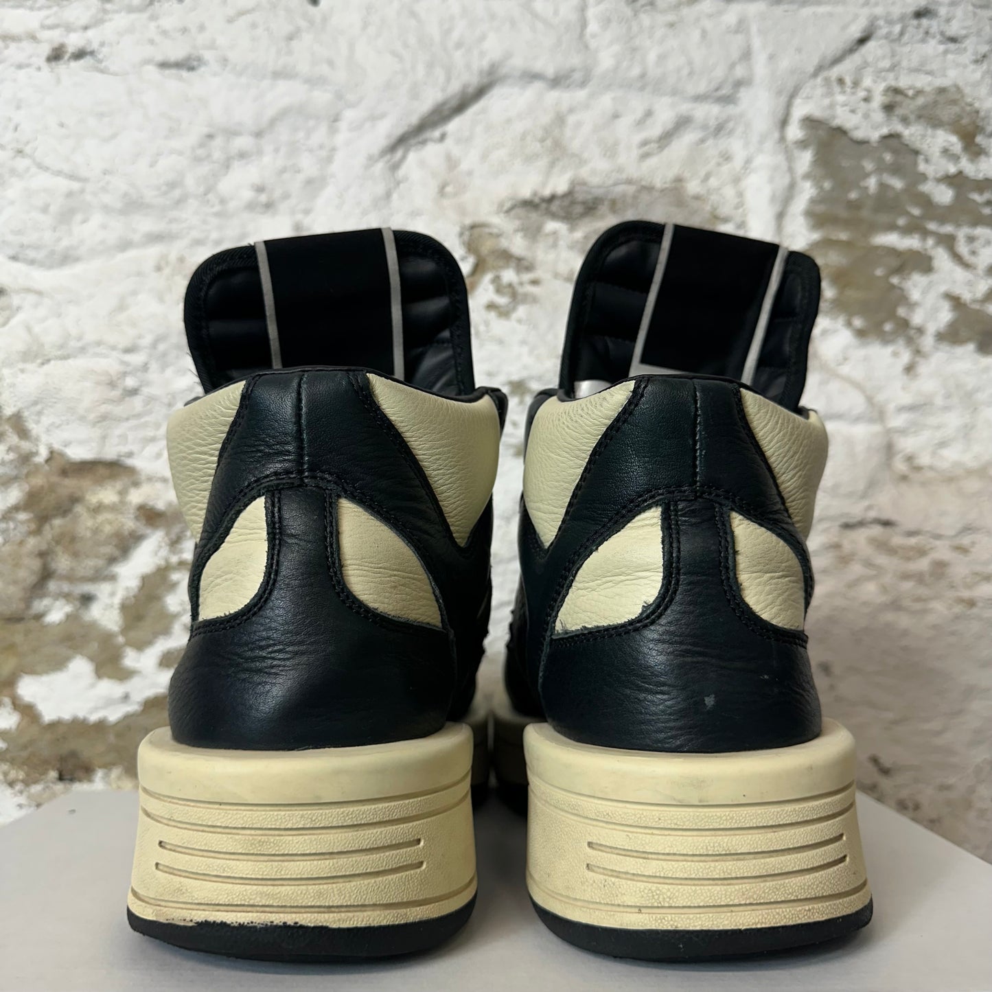 Rick Owens TurboWPN Black Cream Sneaker Sz 8.5