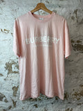 Burberry White Spell Pink T-shirt Sz L