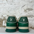 Louis Vuitton Green White Trainer Sneaker Sz 11.5 (10LV)