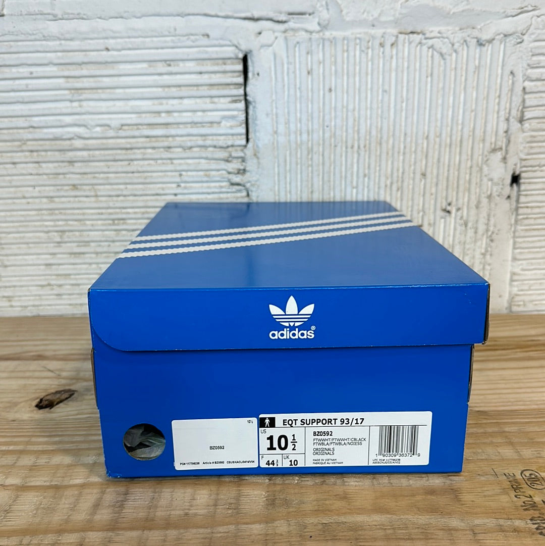 Adidas EQT Support 93/17 White Royal Sz 10.5