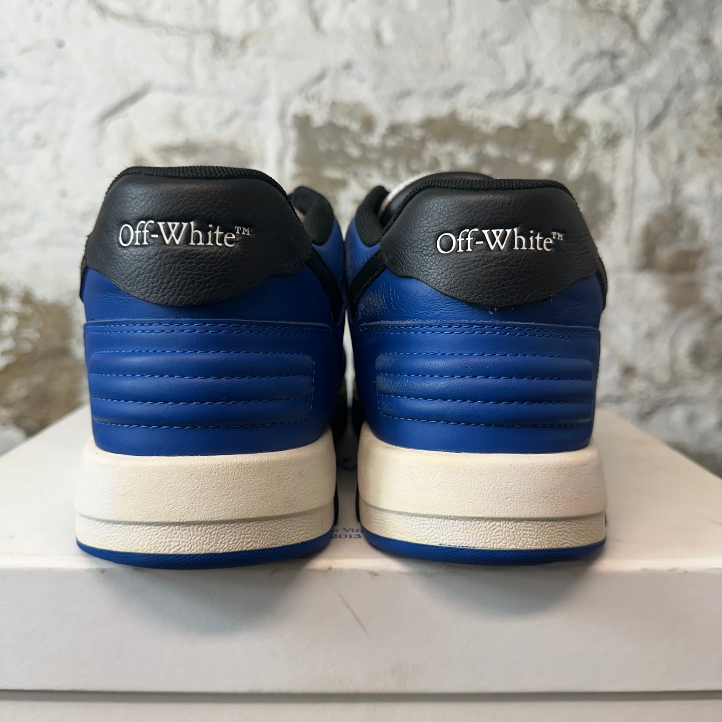 Off-White Out Of Office Black White Blue Sneaker Sz 8 (41)