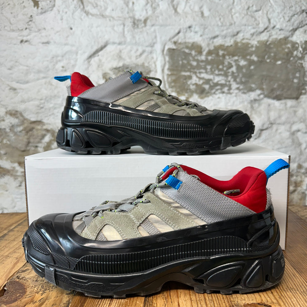Burberry Arthur Grey Black Sneaker Sz 8 (41)