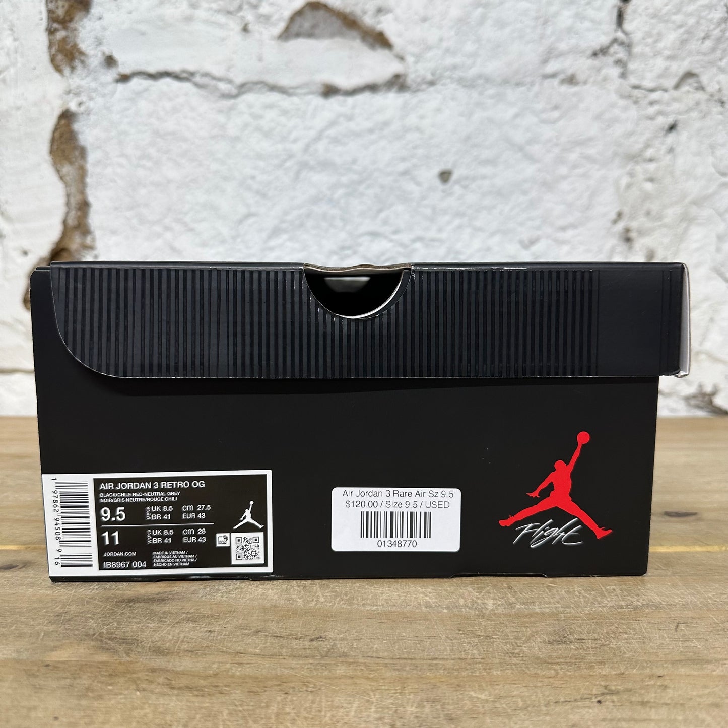 Air Jordan 3 Rare Air Sz 9.5