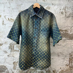 Louis Vuitton Rainbow Monogram Denim Button Up Shirt Sz S