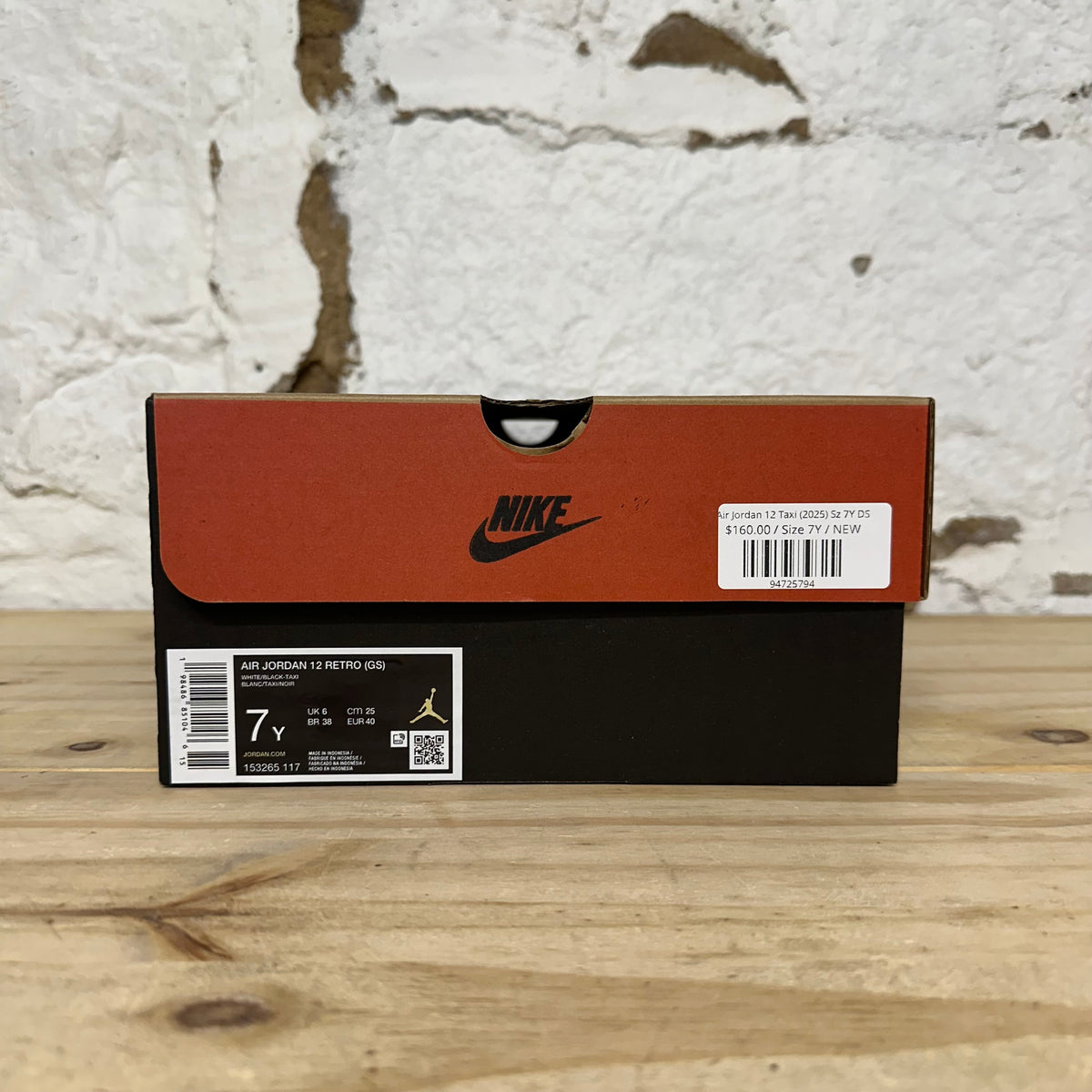 Air Jordan 12 Taxi (2025) Sz 7Y DS