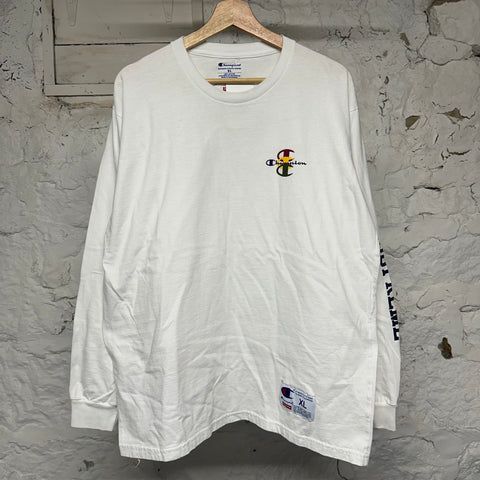 Supreme x Champion White L/S T-Shirt Sz XL