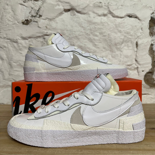 Nike Blazer Low Sacai White Patent Sz 11.5 DS