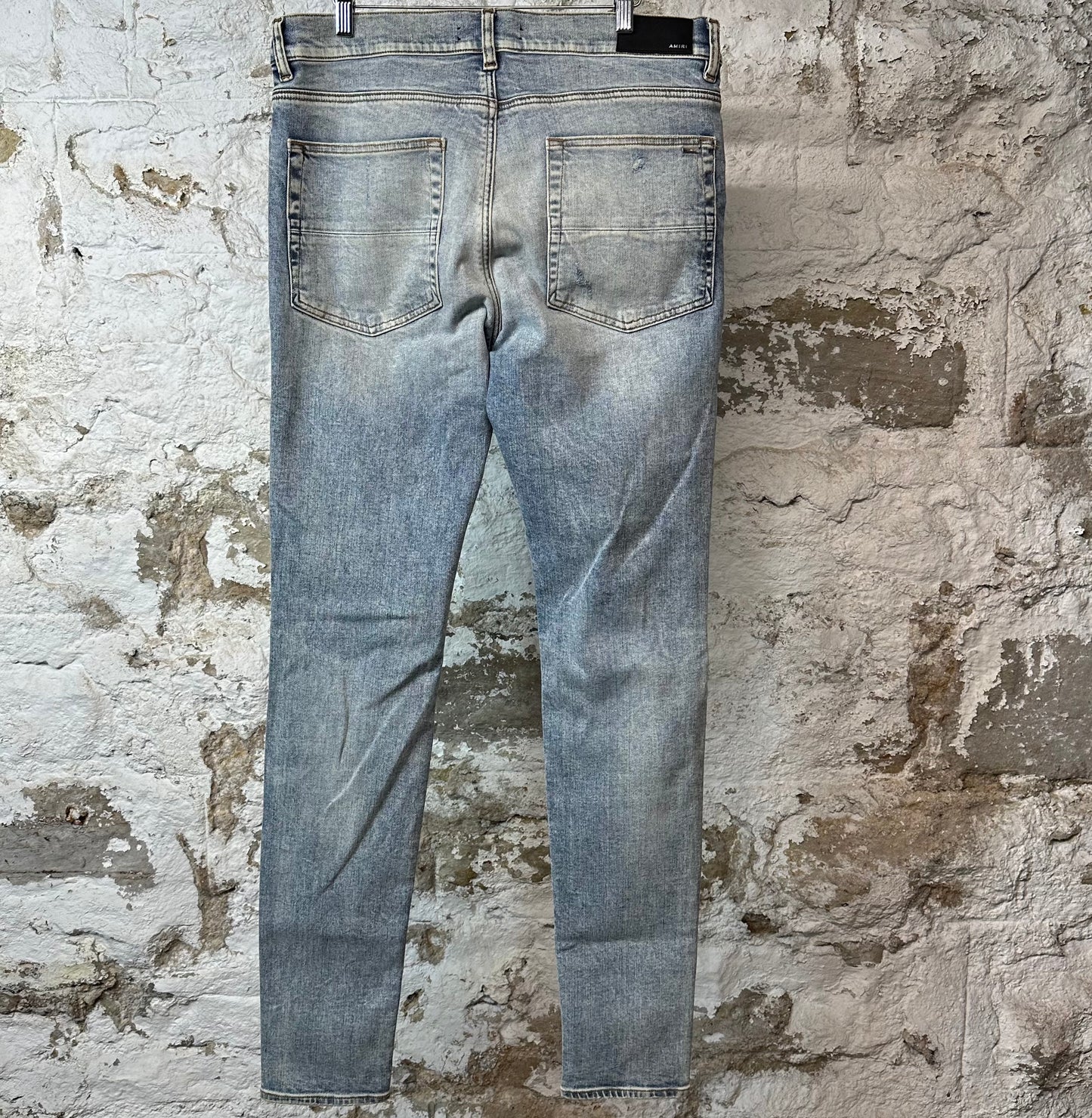 Amiri MX1 Tie Dye Washed Blue Denim Jeans Sz 36