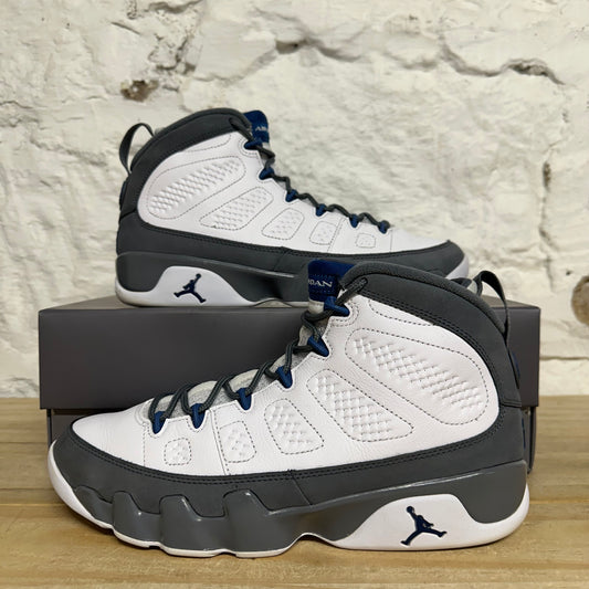 Air Jordan 9 Flint French Blue Sz 10