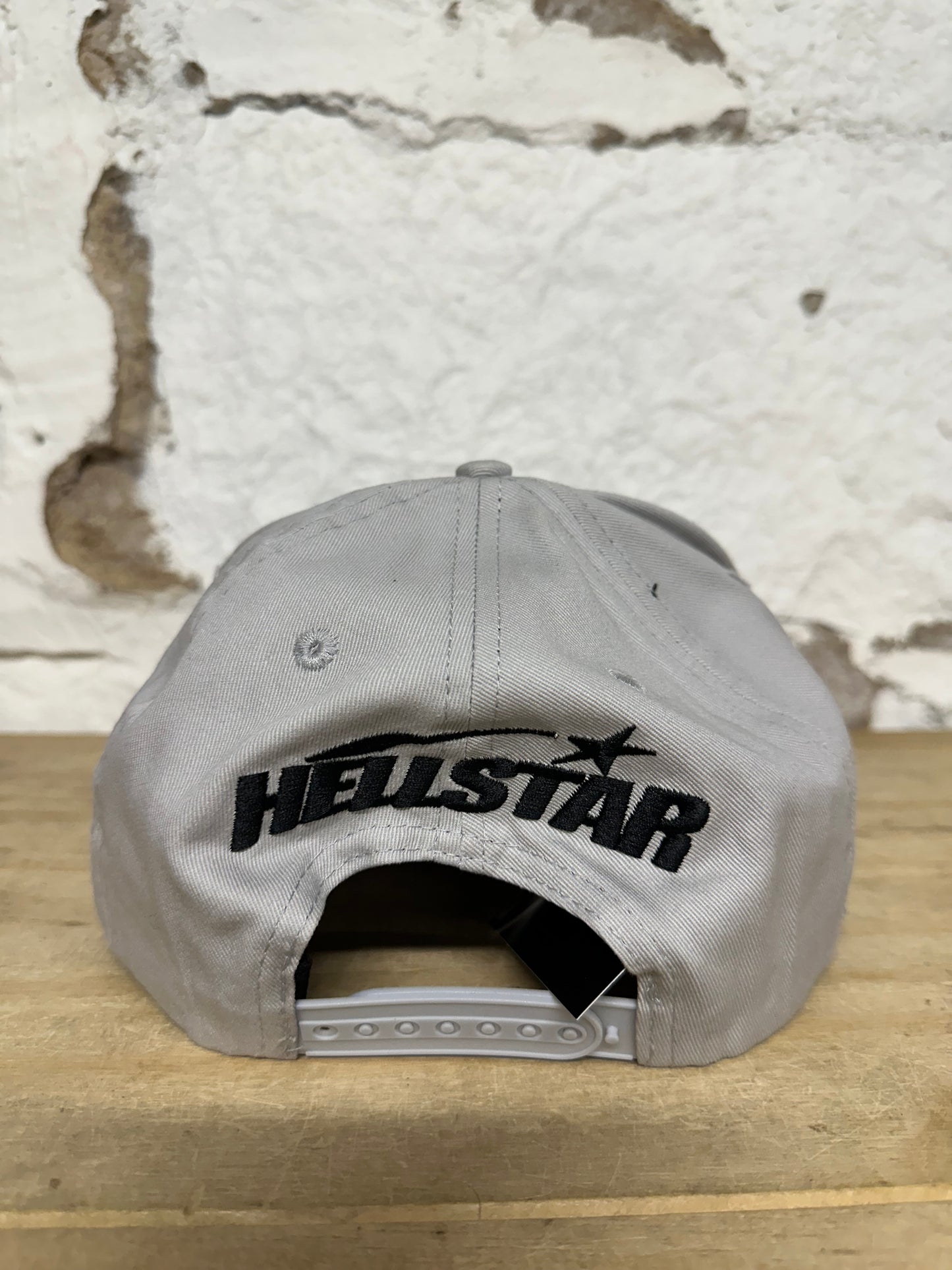 Hellstar NY Yankees Grey Rhinestone Snapback Hat DS