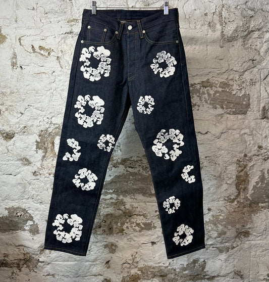 Denim Tears White CW Dark Blue Denim Jeans Sz 28