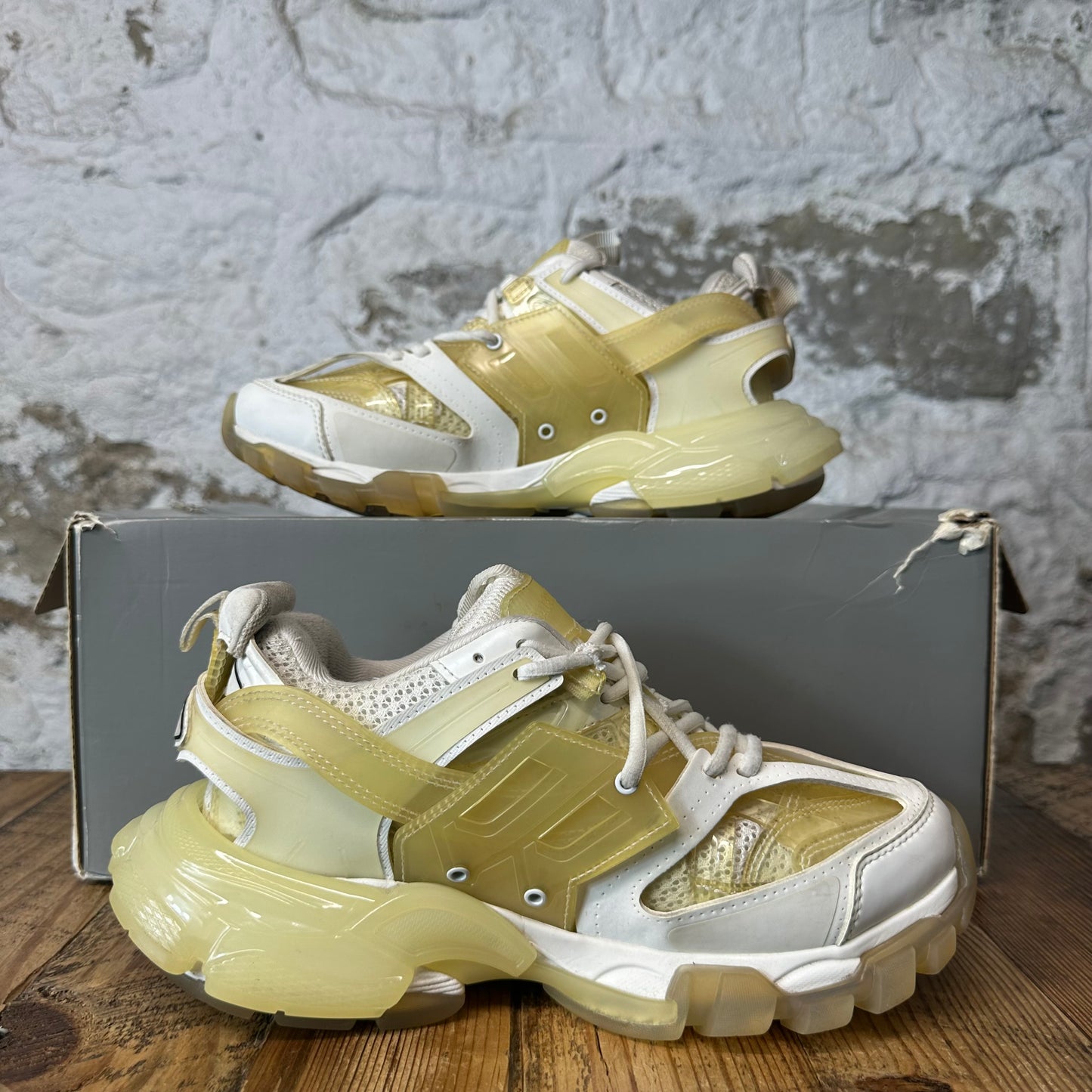 Balenciaga Track Runner Clear White Sneaker Sz 5 (37)