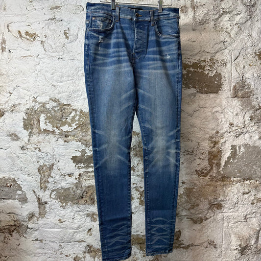 Amiri Plain Dark Blue Denim Jeans Sz 32