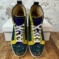 Christian Louboutin Multicolor Sparkle High Sneaker Sz 7 (40) No Box