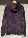 Supreme Cracked Purple Hoodie Sz L