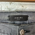Amiri Army Stencil Grey Denim Jeans Sz 33