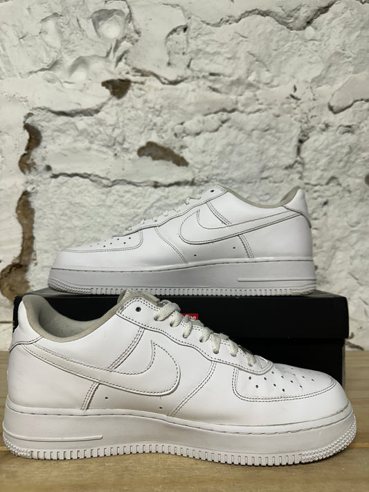 Nike Air Force 1 Low Supreme White Sz 10