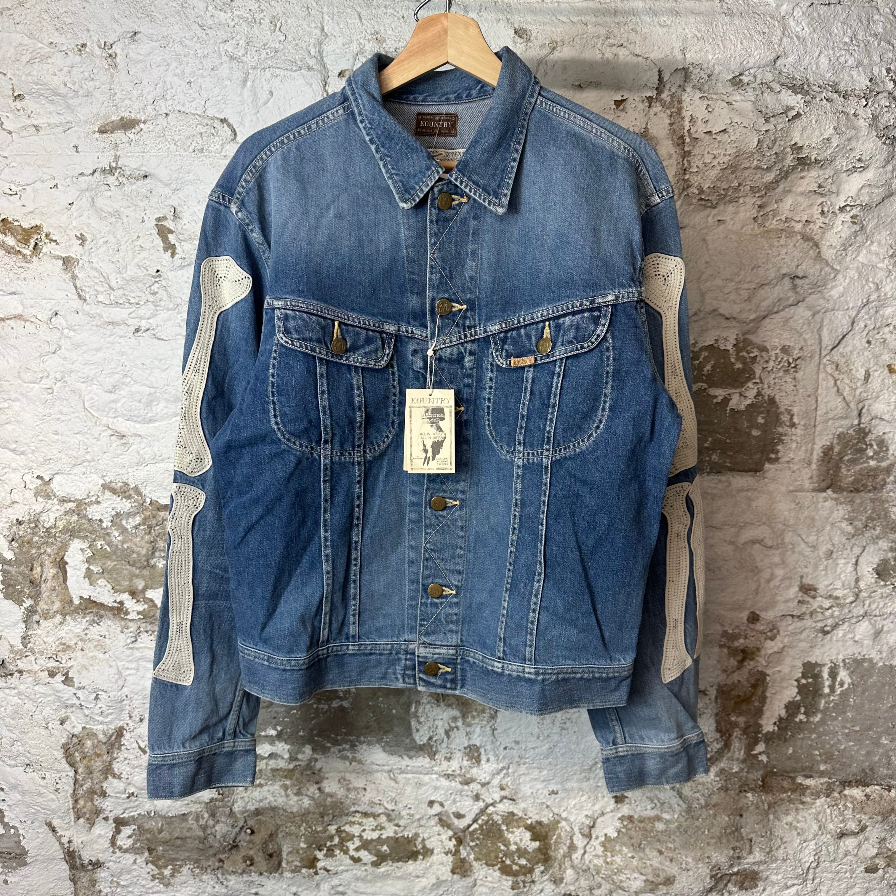 Kapital Bone Mexican Tuxedo Denim Jacket Sz S (46)