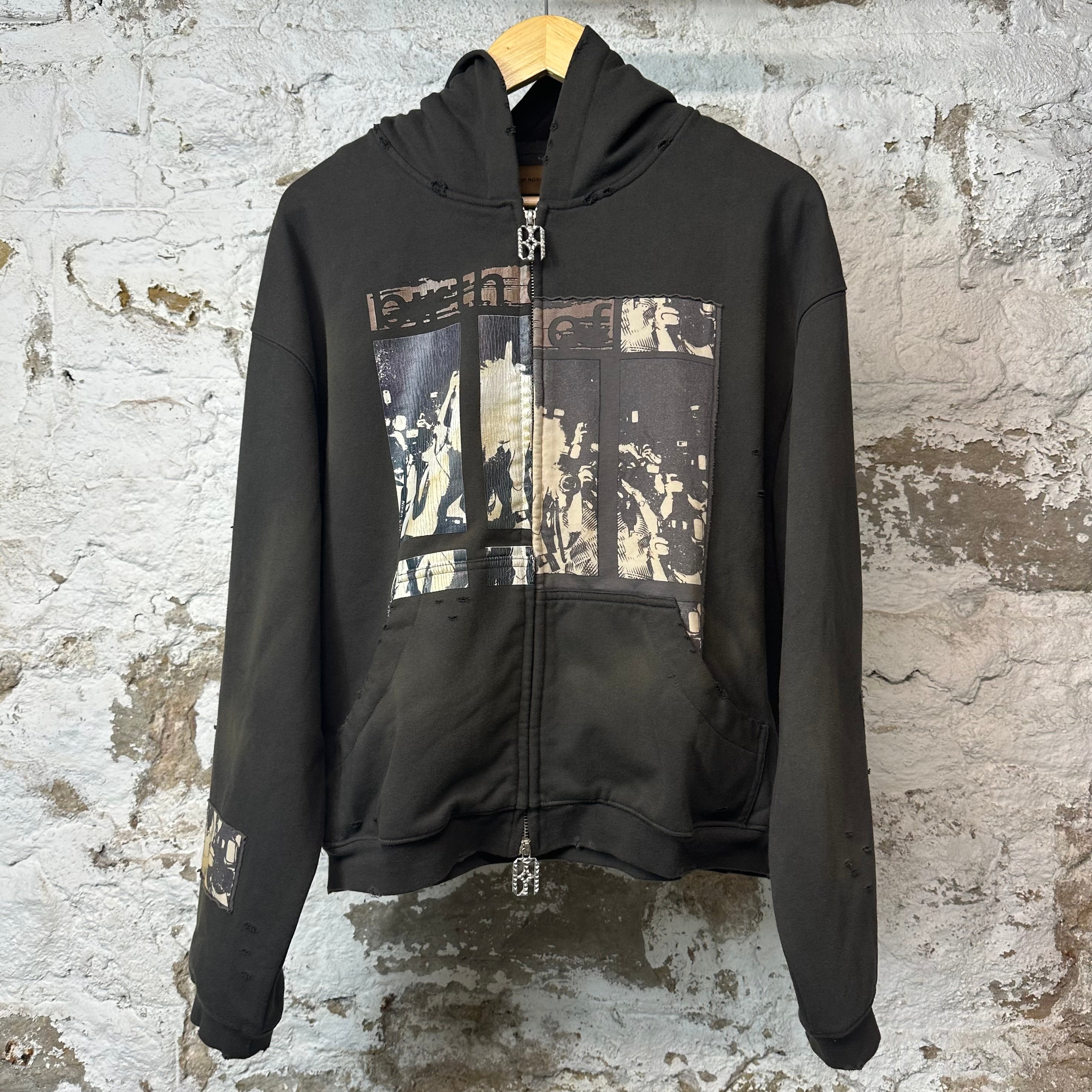 Birth Of Royal Child Flashlight Zip Up Hoodie Black Sz S