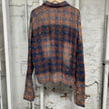 Vale Multicolor Plaid Rhinestone Flannel Sz XXL