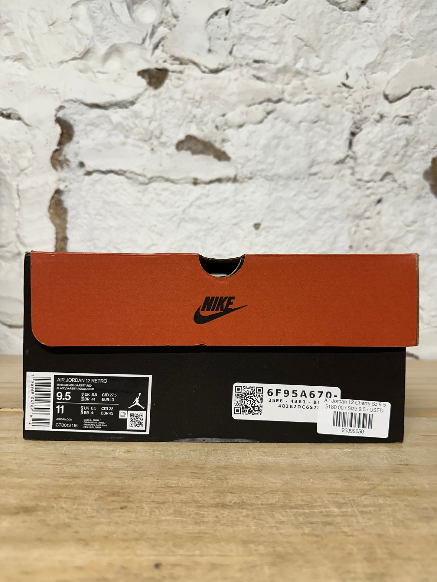 Air Jordan 12 Cherry Sz 9.5