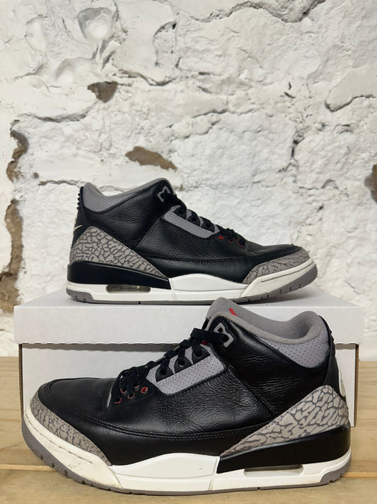 Air Jordan 3 Black Cement Sz 9