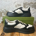 Gucci GG Embossed Chunky Black White Sneaker Sz 11
