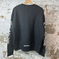Chrome Hearts Neck Logo Black Crewneck Sz S